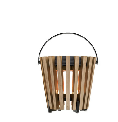 Lane Small Teak Solar Lamp