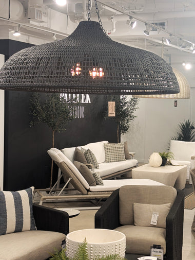 WESTERLY OUTDOOR CHANDELIER 42", CHARCOAL