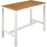 Aura Counter Height Dining Table and 4 stools from Barlow Tyrie in Arctic White