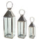 LANTERN (SET OF 3) STAINLESS STEEL/GLASS