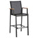 Barlow Tyrie Aura High Dining Carver Chair in aluminum graphite frame with charcoal sling