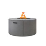 Bellino Round Fire Pit w/offset burner and lid by Ebel