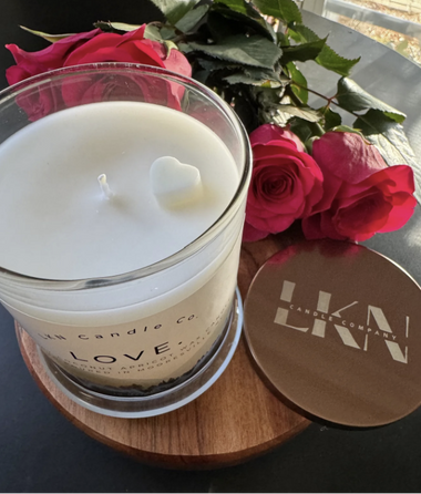LOVE Handmade Candle from LKN Candle Co.