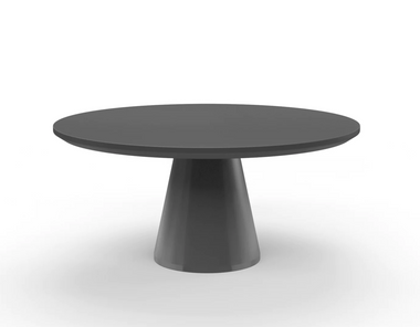 Pedestal Dining Table Dark Grey by Sunset West