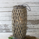 Tall Grey Square Willow Lantern- SM